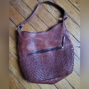 Leather Woven VILENCIA (Holland) bag - Like New